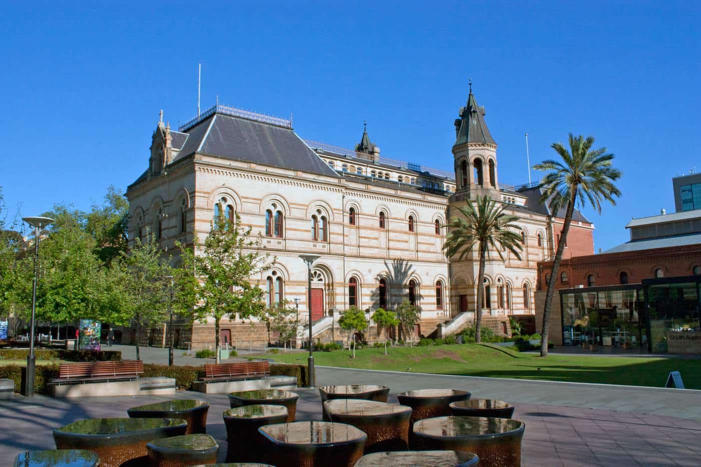 The South Australian Museum building on North Terrace in Adelaide